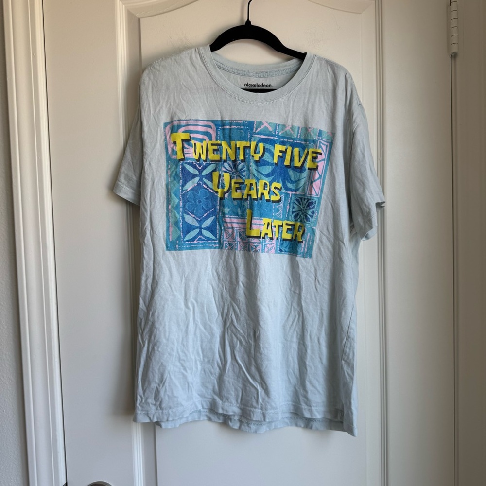 Nickelodeon Blue and Yellow Short Sleeve Tee